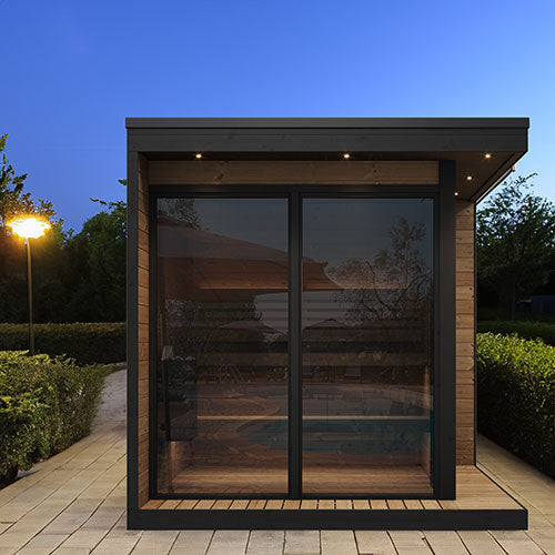 SaunaLife Garden Luxury Series 6 Person Outdoor Home Sauna Kit