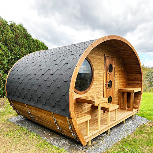 SaunaLife Garden Series 8 Person Outdoor Home Sauna Suite Kit