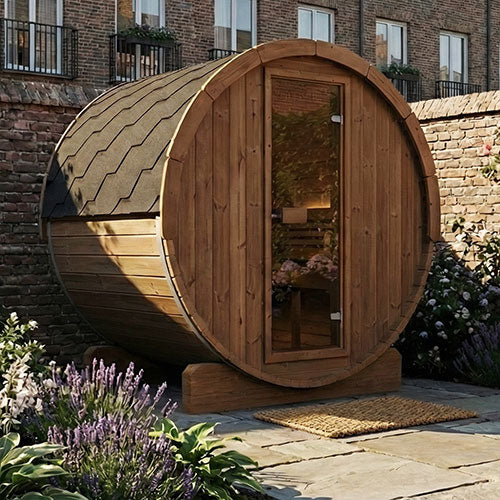 SaunaLife Ergo Series 3 Person Outdoor Sauna Barrel Kit