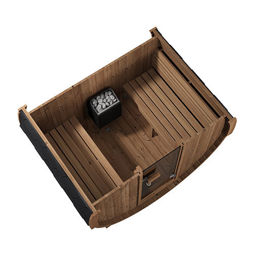 SaunaLife Ergo Series 3 Person Outdoor Sauna Barrel Kit