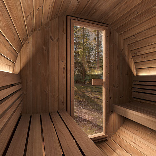 SaunaLife Ergo Series 3 Person Outdoor Sauna Barrel Kit