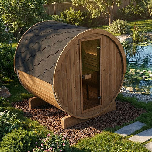 SaunaLife Ergo Series 3 Person Outdoor Sauna Barrel Kit
