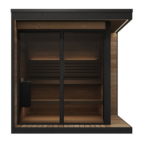 SaunaLife Garden Luxury Series 6 Person Outdoor Home Sauna Kit