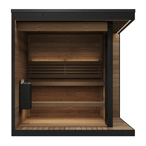 SaunaLife Garden Luxury Series 6 Person Outdoor Home Sauna Kit