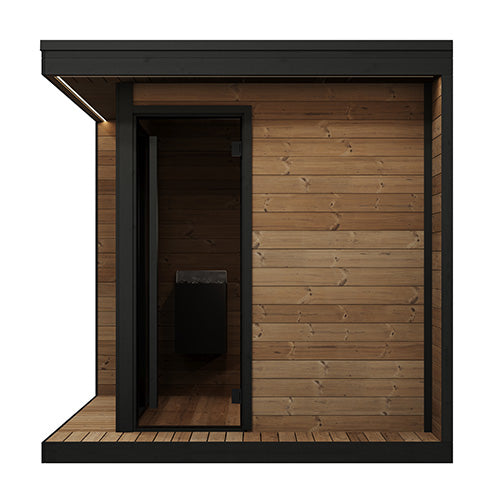 SaunaLife Garden Luxury Series 6 Person Outdoor Home Sauna Kit