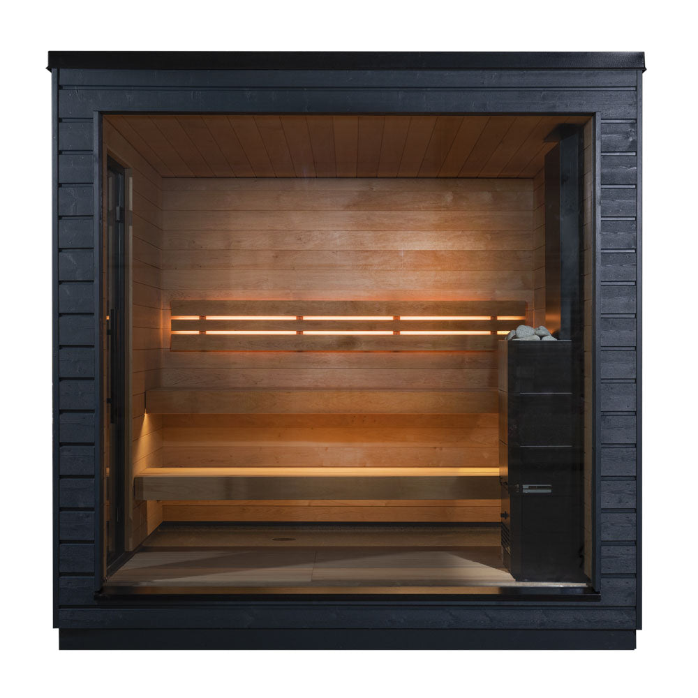 Luxury 5-Person Outdoor Sauna | SaunaLife G6 Garden Series | Fully Assembled