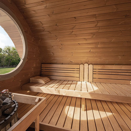 SaunaLife Garden Series 8 Person Outdoor Home Sauna Suite Kit